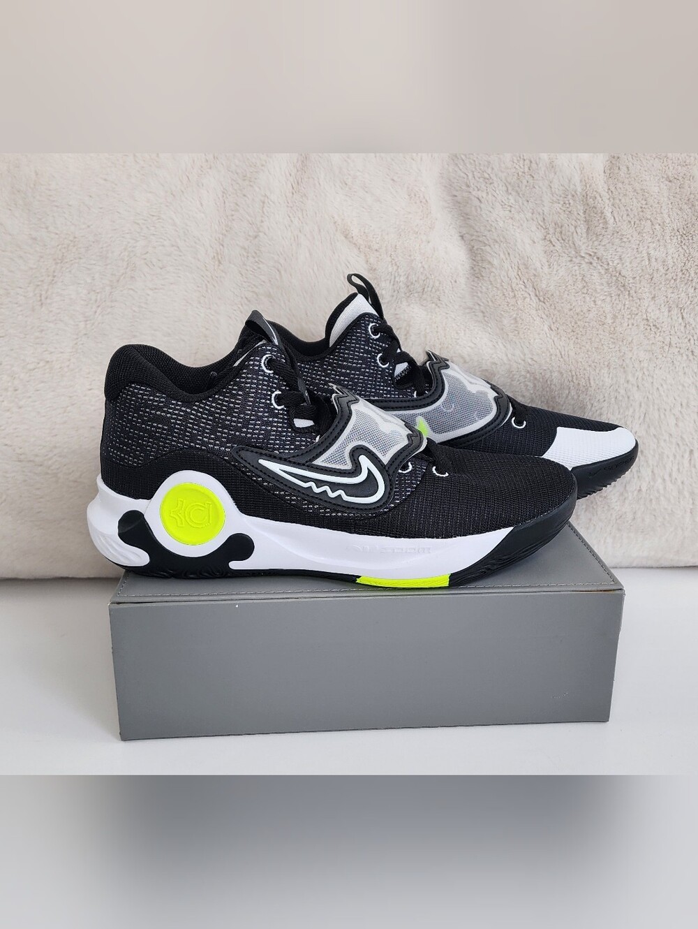 Nike KD Trey 5 X Black Volt Men's Basketball Shoes Black DD9538-007 Size 10